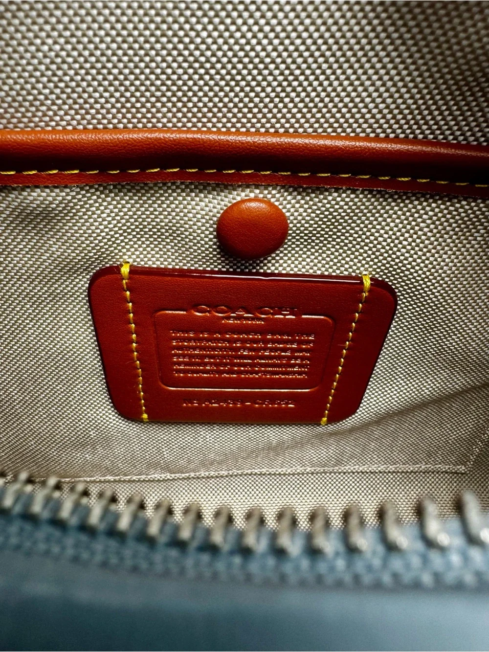 Coach Gray Pebbled Leather Shoulder Bag